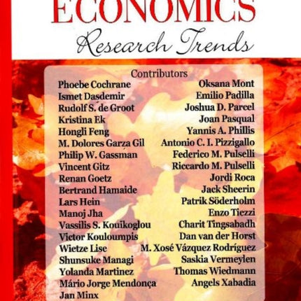 Ecological Economics Research Trends