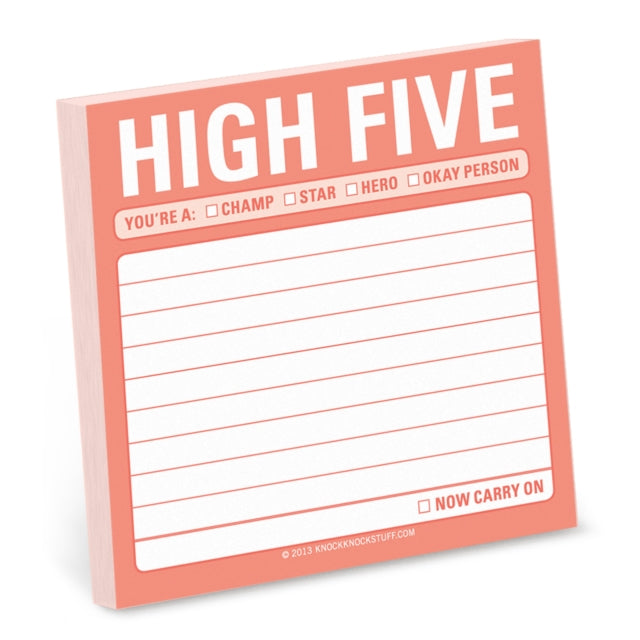 Knock Knock High Five Sticky Notes