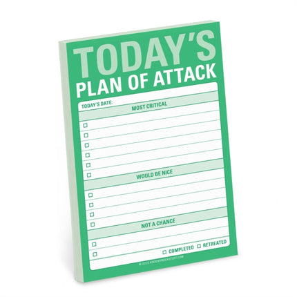 Knock Knock Today`s Plan of Attack Great Big Stickies