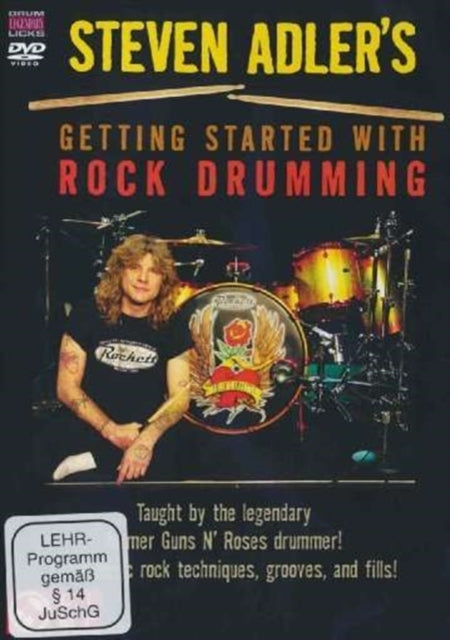 Steven Adlers Getting Started with Rock Drumming  Drums  DVD