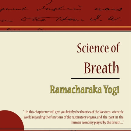 Science of Breath - Ramacharaka Yogi