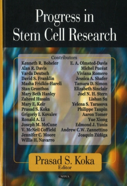 Progress in Stem Cell Research