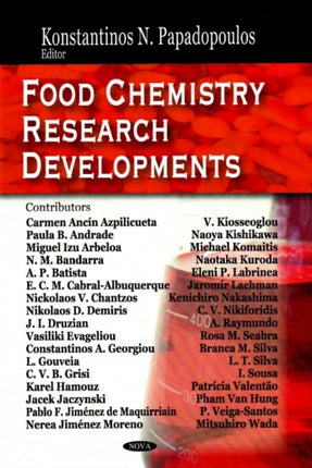 Food Chemistry Research Developments