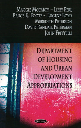 Department of Housing & Urban Development Appropriations