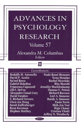 Advances in Psychology Research: Volume 57