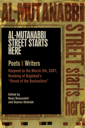 Al-mutanabbi Street Starts Here