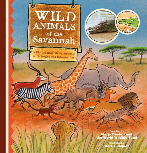 Wild Animals of the Savannah. A Picture Book about Animals with Stories and Information