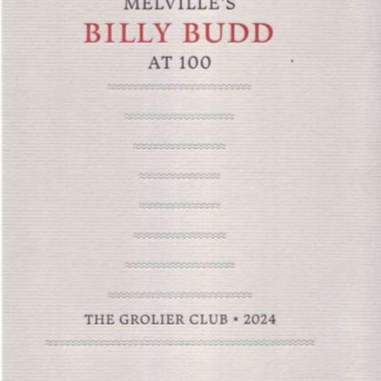 Melvilles Billy Budd at 100