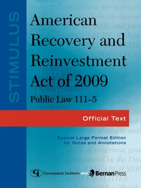 Stimulus: American Recovery and Reinvestment Act