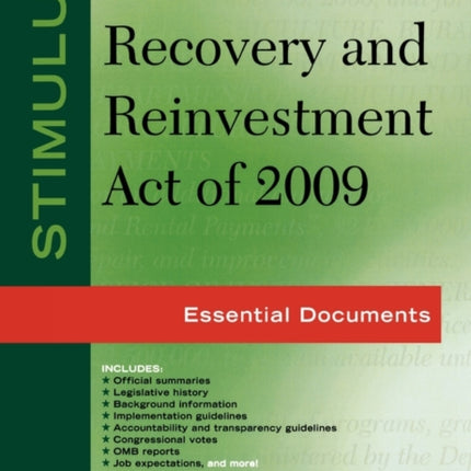 Stimulus: American Recovery and Reinvestment Act