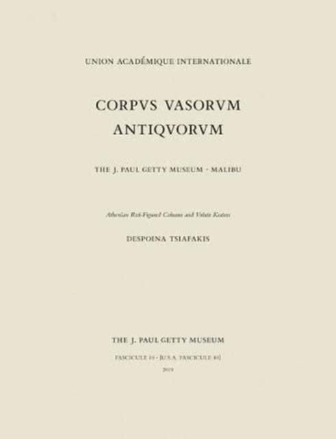 Corpus Vasorum Antiquorum, Fascicule 10 - Athenian  Red-Figure Column and Volute Kraters