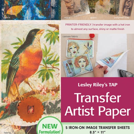 Lesley Rileys TAP Transfer Artist Paper 5 Sheet Pack