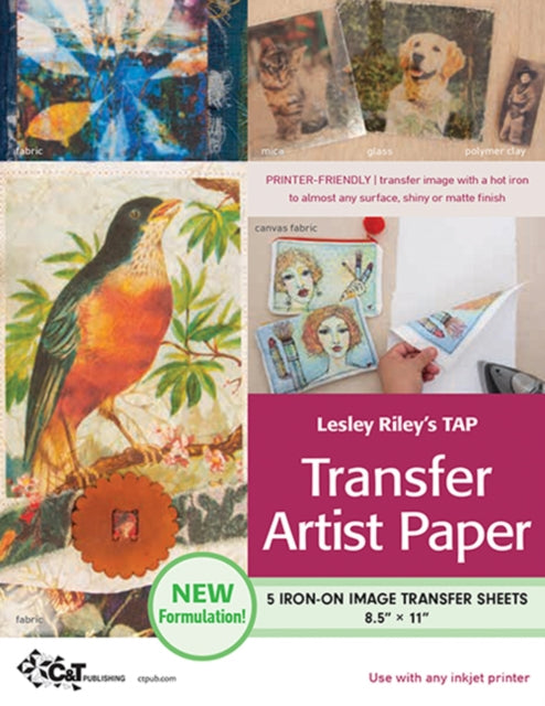 Lesley Rileys TAP Transfer Artist Paper 5 Sheet Pack