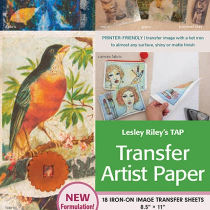 Lesley Rileys Tap Transfer Artist Paper  18 Sheet Pack