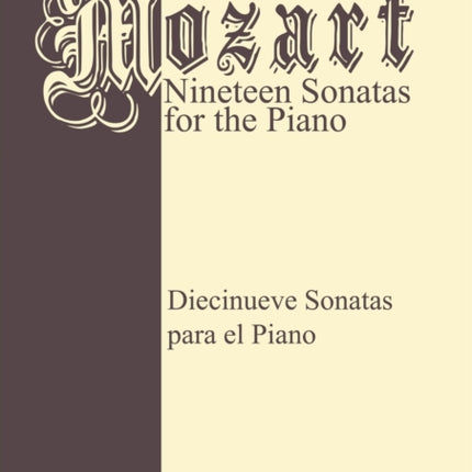 Mozart 19 Sonatas - Complete: Piano Solo
