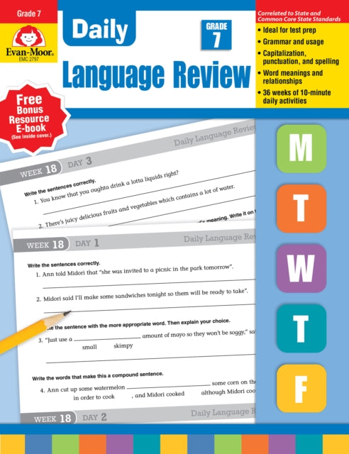 Daily Language Review, Grade 7 Teacher Edition