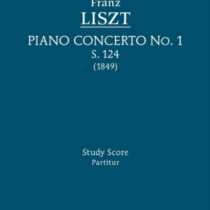 Piano Concerto No.1, S.124: Study score