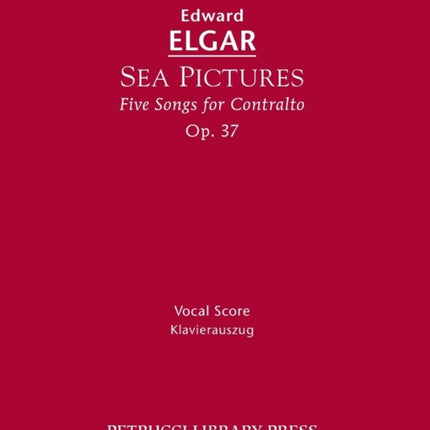 Sea Pictures, Op.37: Vocal score