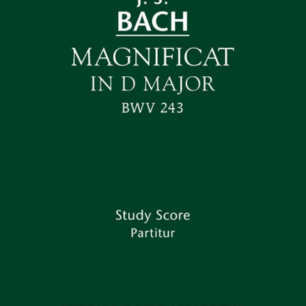 Magnificat in D major, BWV 243: Study score
