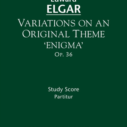 Variations on an Original Theme 'Enigma', Op.36: Study score