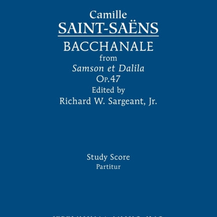 Bacchanale, Op.47: Study score