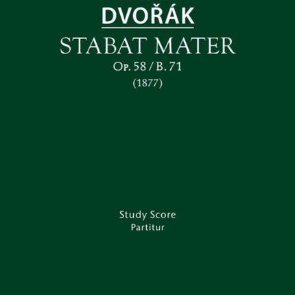 Stabat mater, Op.58 / B.71: Study score