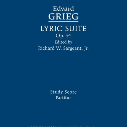 Lyric Suite, Op.54: Study score