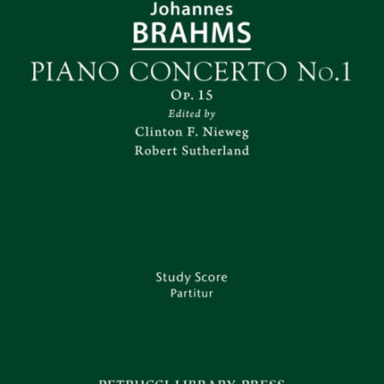 Piano Concerto No.1, Op.15: Study score