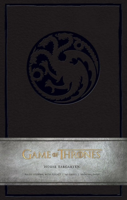 Game of Thrones: House Targaryen Hardcover Ruled Journal