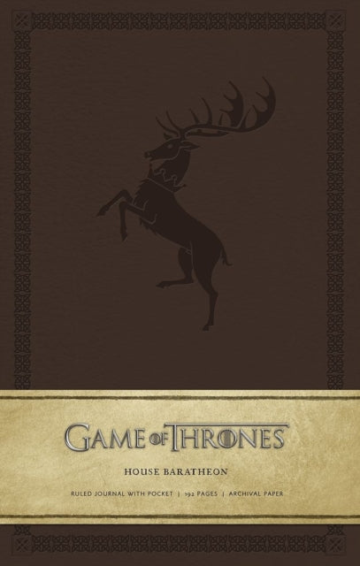 Game of Thrones House Baratheon Hardcover Ruled Journal