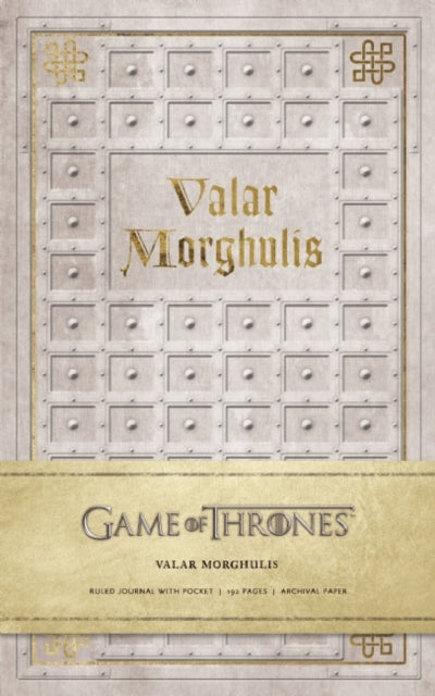 Game of Thrones Valar Morghulis Hardcover Ruled Journal