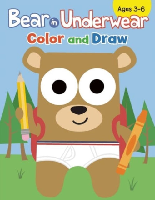 Bear in Underwear Color and Draw