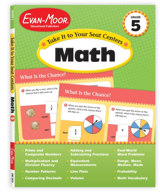 Take It to Your Seat: Math Centers, Grade 5 Teacher Resource