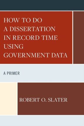 How to Do a Dissertation in Record Time Using
