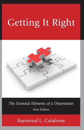 Getting It Right: The Essential Elements of a
