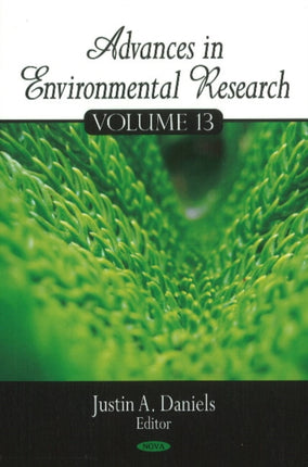 Advances in Environmental Research: Volume 13