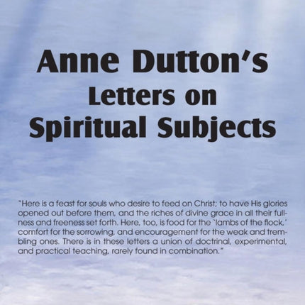 Anne Dutton's Letters on Spiritual Subjects