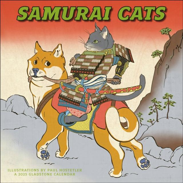 Samurai Cats Square Wall Calendar 2025