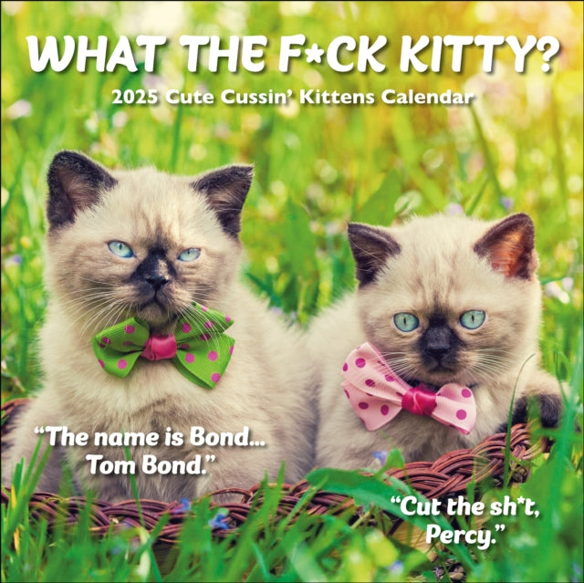 What the Fck Kitty Square Wall Calendar 2025