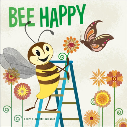 Bee Happy Mini Wall Calendar 2025