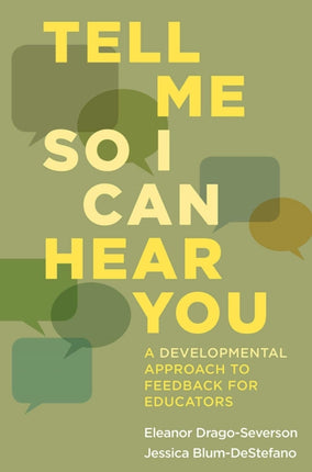 Tell Me So I Can Hear You: A Developmental