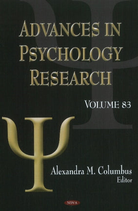 Advances in Psychology Research: Volume 83