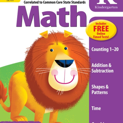 At-Home Tutor: Math, Kindergarten Workbook