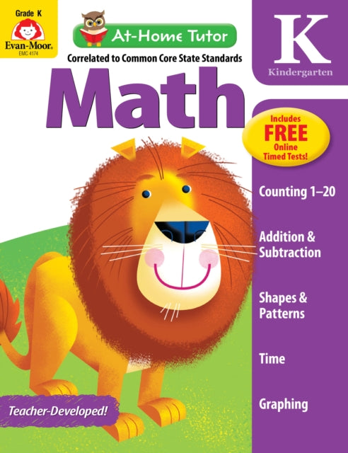 At-Home Tutor: Math, Kindergarten Workbook