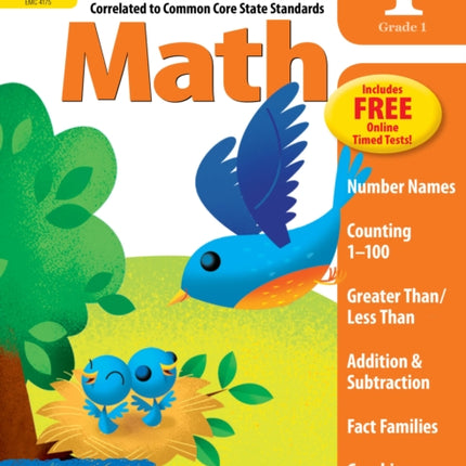 At-Home Tutor: Math, Grade 1 Workbook