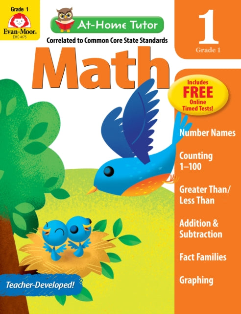 At-Home Tutor: Math, Grade 1 Workbook