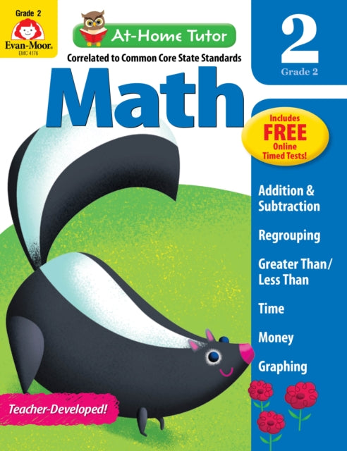 At-Home Tutor: Math, Grade 2 Workbook