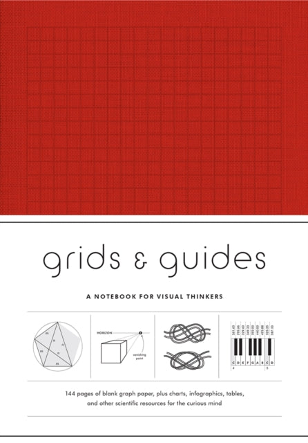 Grids & Guides (Red) Notebook: A Notebook for Visual Thinkers