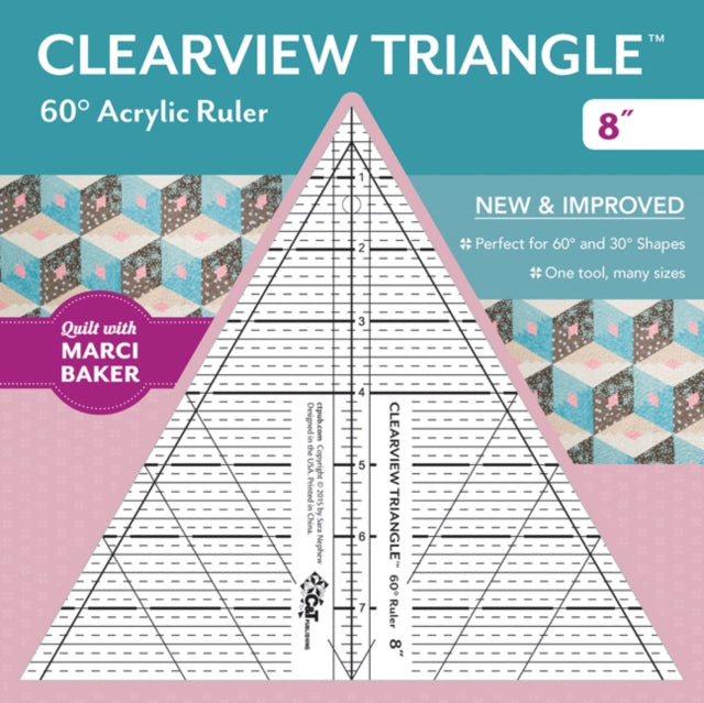 Clearview Triangle 60 Acrylic Ruler 8