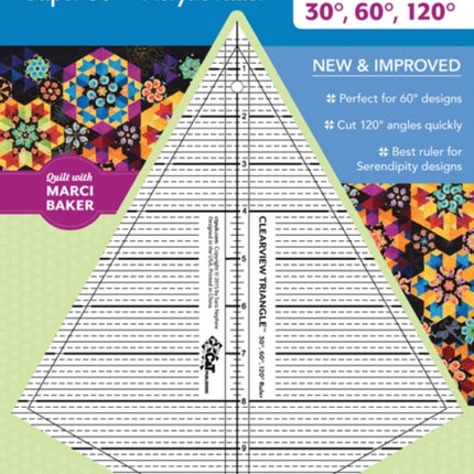 Clearview Triangle Super 60 Acrylic Ruler New and Improved